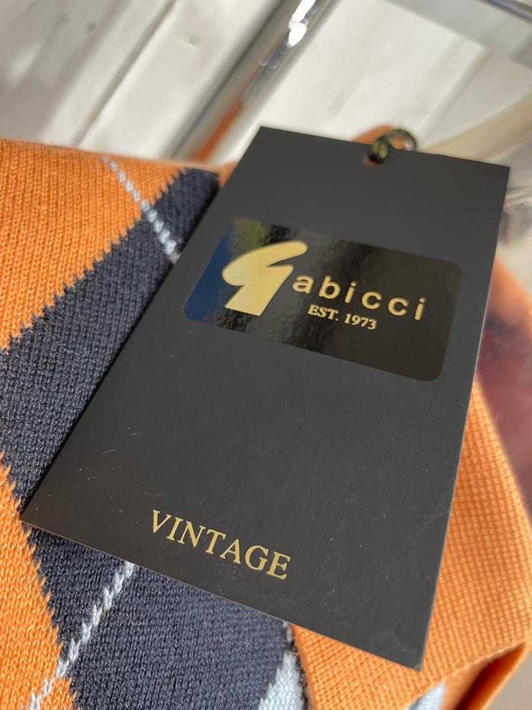 50th Anniversary: Gabicci Vintage Argyle Knit - Siena